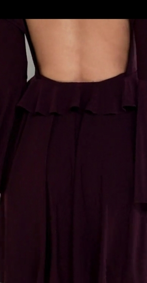 NWT Asos Plum Purple Bell Sleeve Dress US Size 6 - Picture 7 of 7